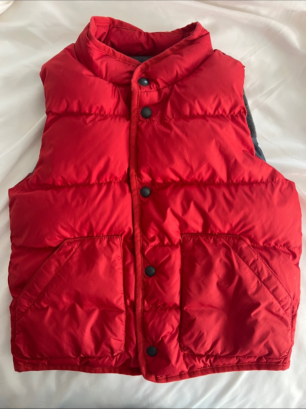 GAP Bright Red Quilted Puffer Vest for Kids